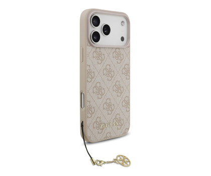 Etui do telefonów Guess 4G Charms Collection MagSafe do iPhone 17 Pro Max różowy